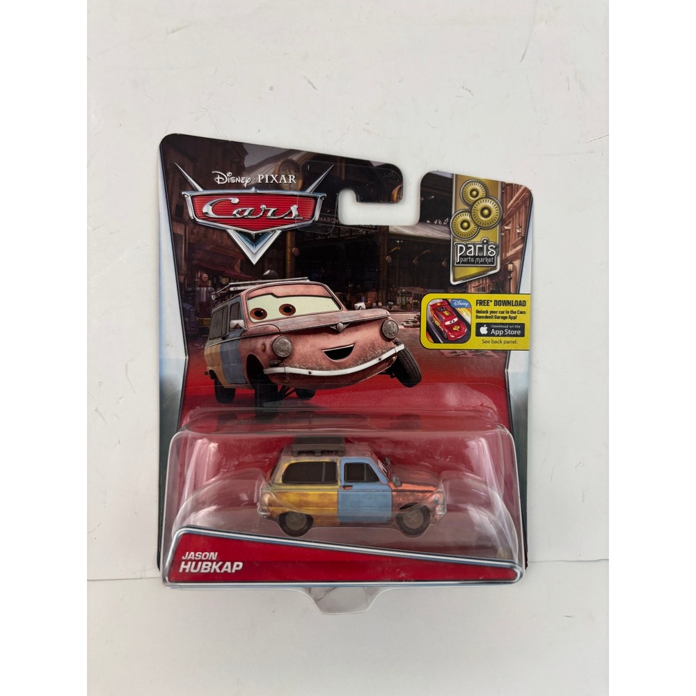 Disney Pixar Cars Jason Hubkap Paris Parts Market Mattel 1:55 New